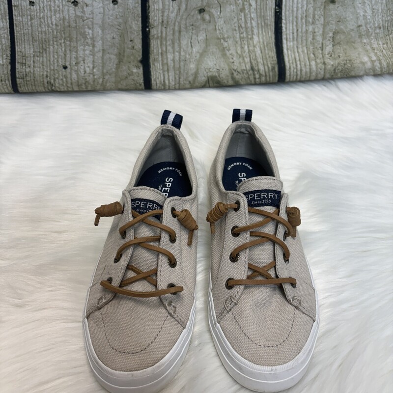 Sperry Topsiders, Tan, Size: 6