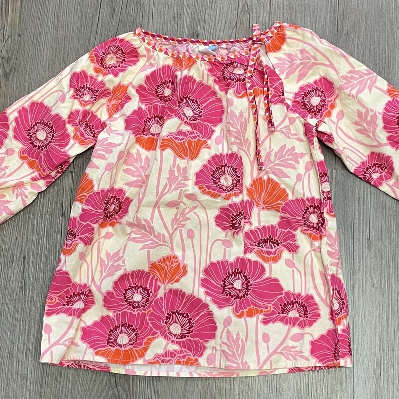 Red Thread Shirt LS, Floral, Size: 8Y