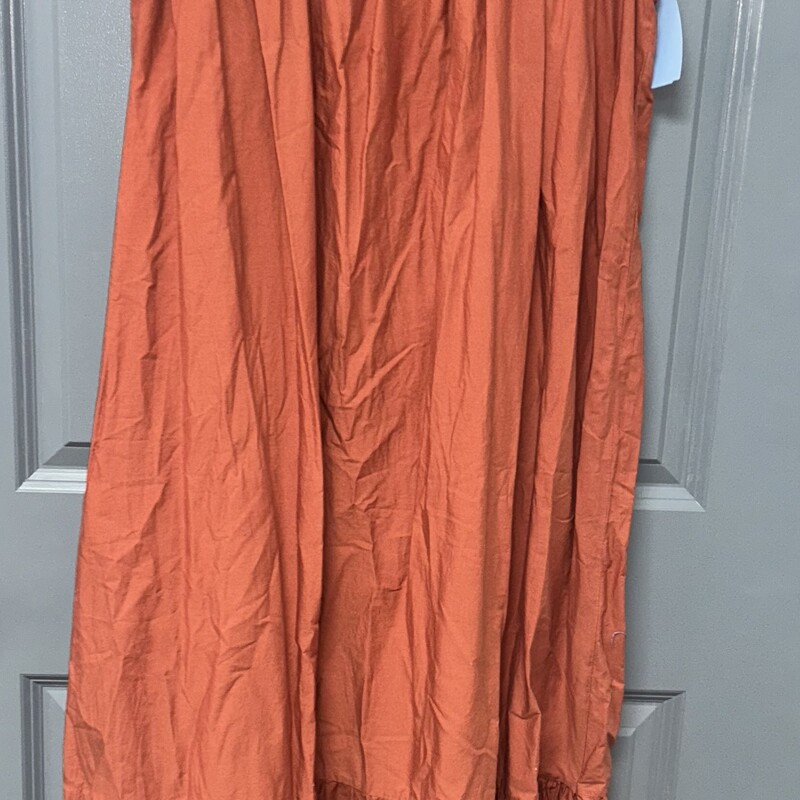 XL Rust Eyelit Maxi Dress