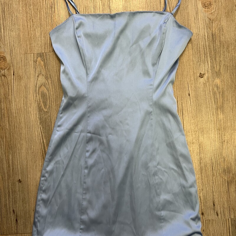 Sunday Best Satin Dress, Blue, Size: 4
Some threads are pulled