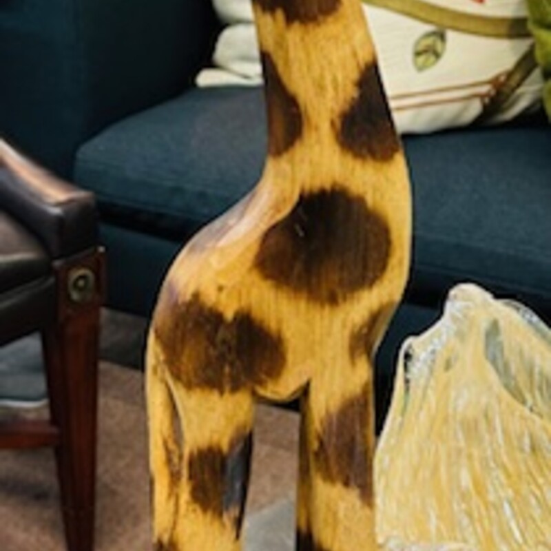 Wood Carved Giraffe