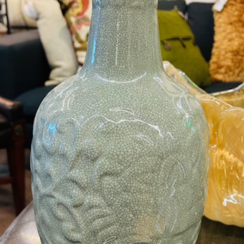 Textured Vine Long Neck Vase
Blue, Size: 6.5x14H