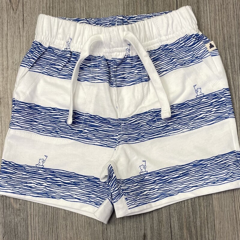 Gap Baby Shorts, Blue/whi, Size: 12-18M