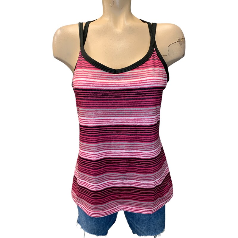 Danskin TOp, Pink/blk, Size: L