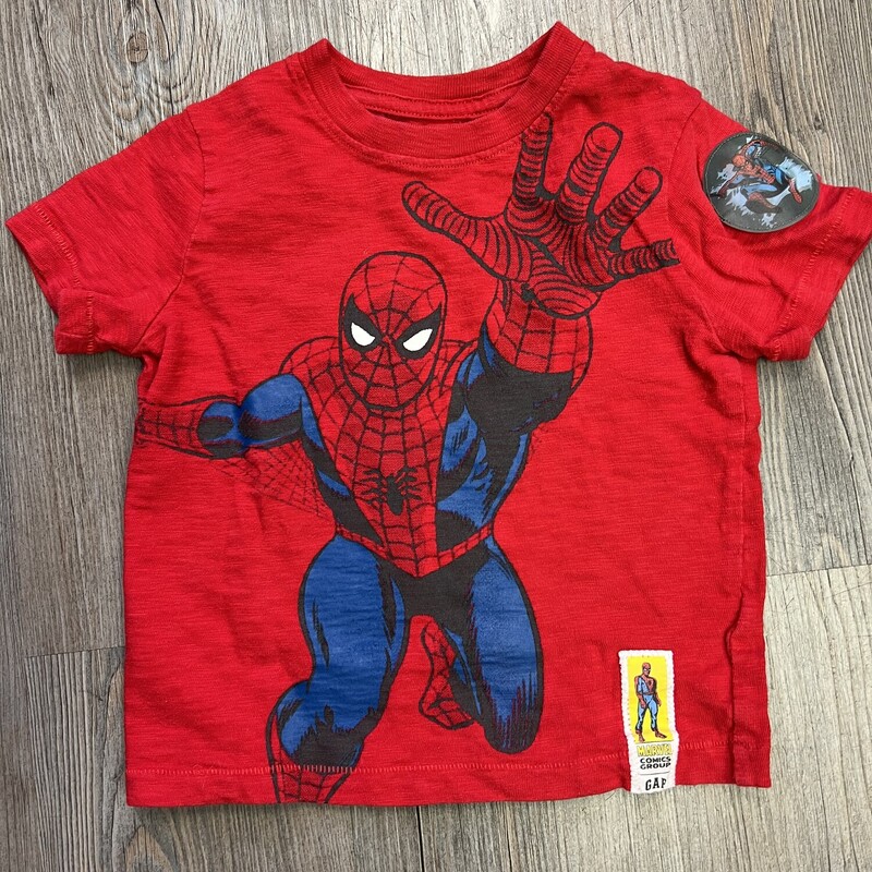 Gap Marvel Tee, Red, Size: 2Y