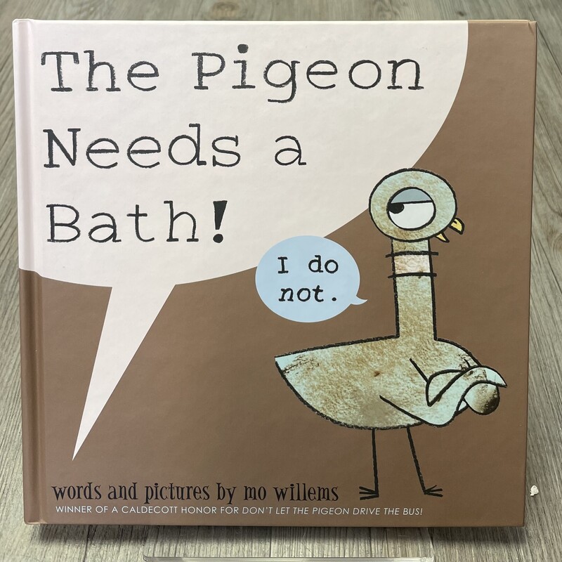 The Pigeon Needs A Bath!, Brown, Size: Hardcover