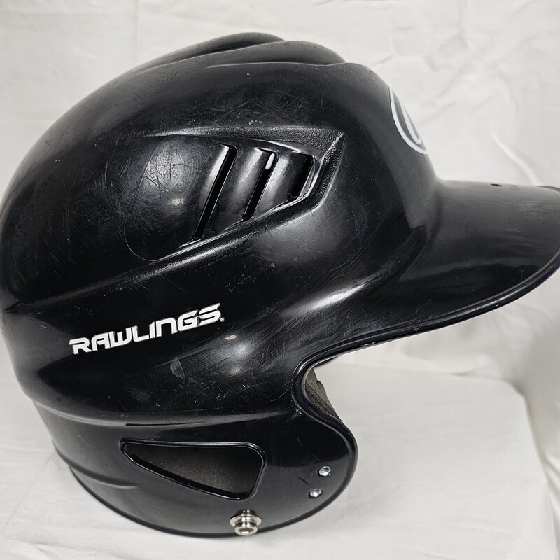 Rawlings Cool Flo Batting Helmet, Black, Size: 6.5-7.5, pre-owned