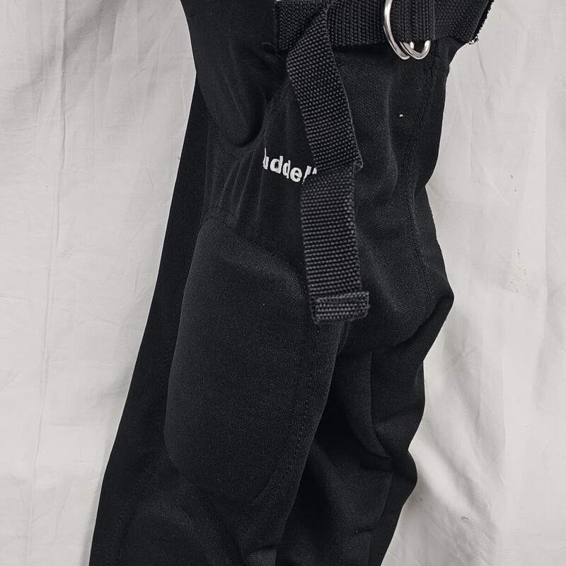 Riddell 7 Pad Integrated Football Pants, Black, Size: Yth S,
