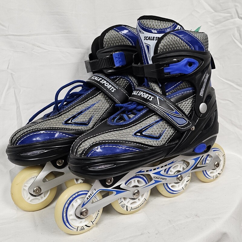 Scale Sport Adjustable Inline Skates, Mens Sizes: 7-9, pre-owned