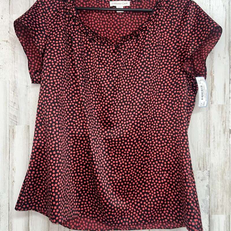 L Red Spotted Top