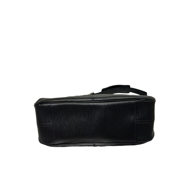 Louis Vuitton Turenne, Black, Size: PM<br />
Material: Black Epi leather with smooth leather trim<br />
Production Year: 2007<br />
Date Code: MI1047<br />
Measurements: 13 L x 5 W x 6.5 H