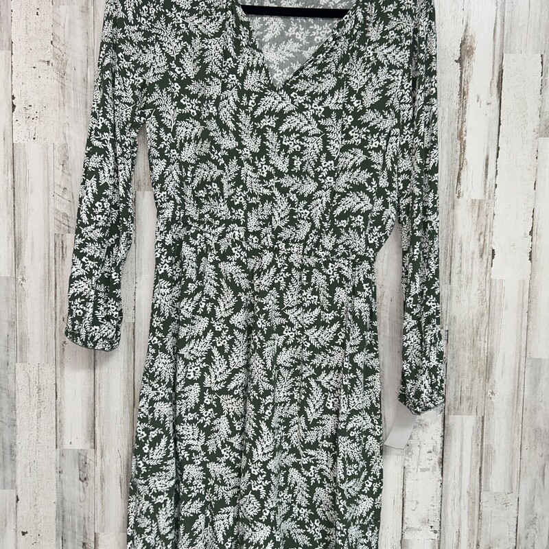 S Green Printed Dress, Green, Size: Ladies S