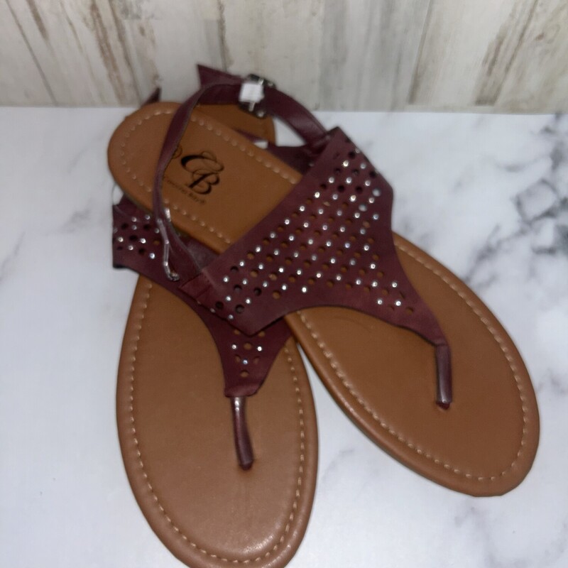 A10 Red Studded Sandals