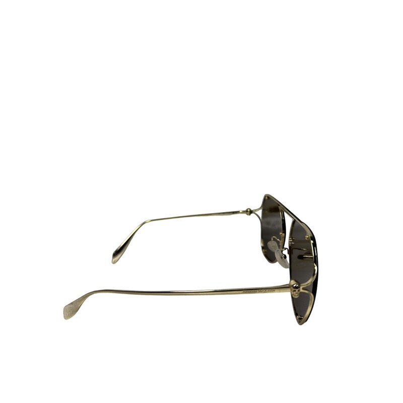 Alexander Mcqueen, Gold, Size: AM367S

Note: Light scratching on right lens