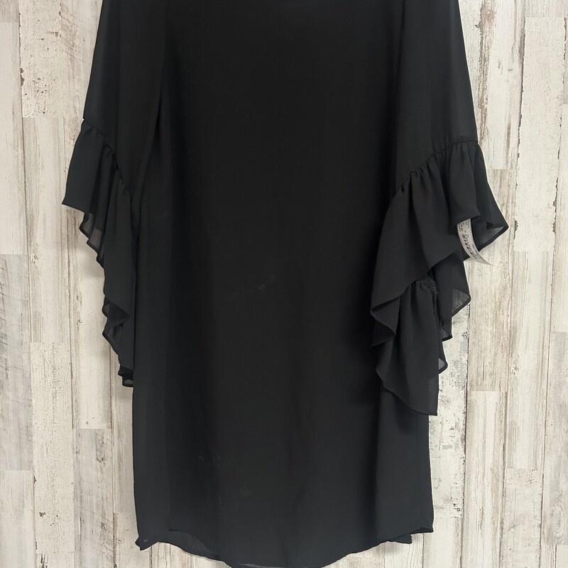 M Black Sheer Dress, Black, Size: Ladies M