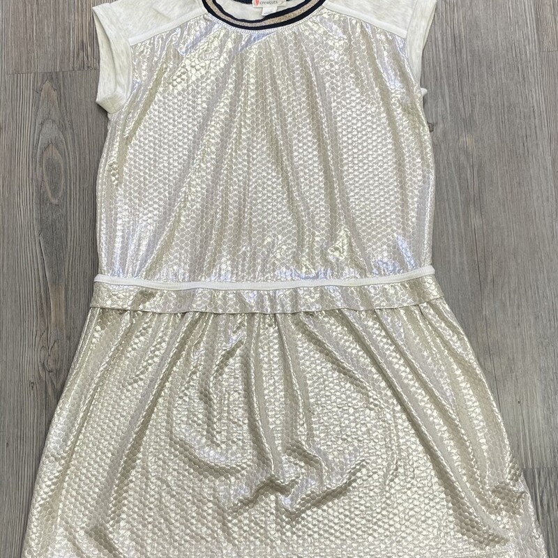 Crewcuts Dress, Gold, Size: 7Y