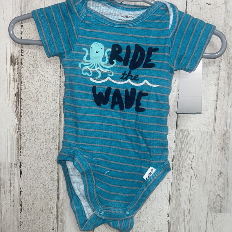 NB Teal Ride The Wave One, Teal, Size: Boy 0-9m