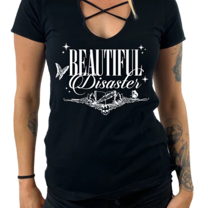 BD My Story V Neck, Black, Size: 3X