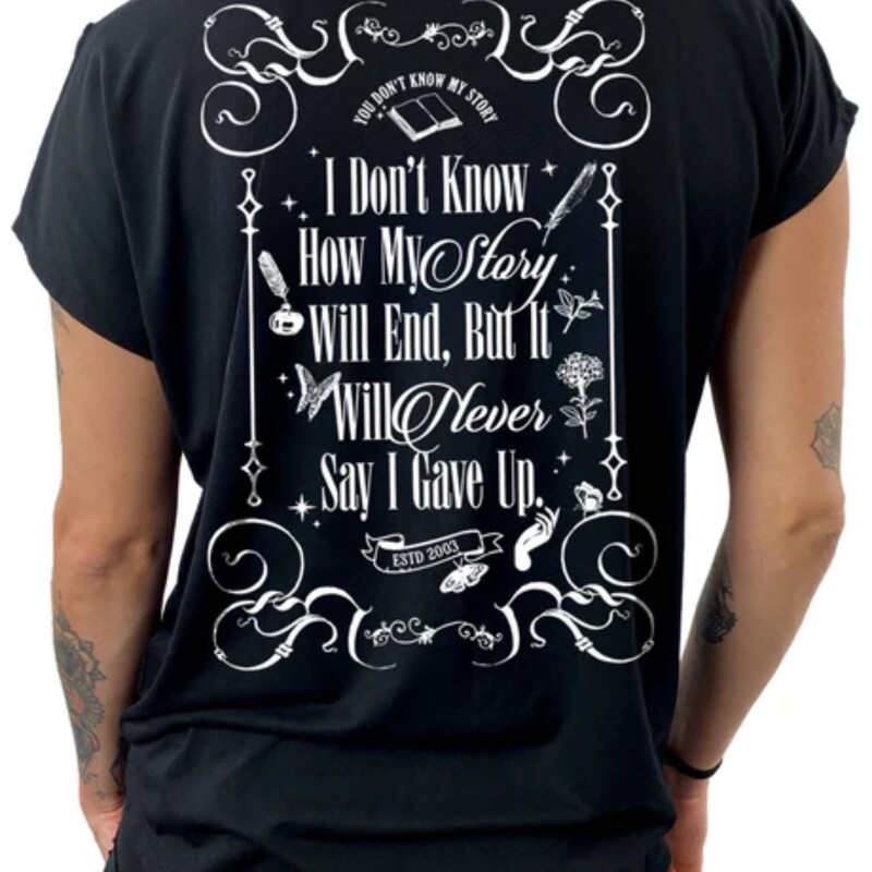 BD My Story V Neck, Black, Size: 3X