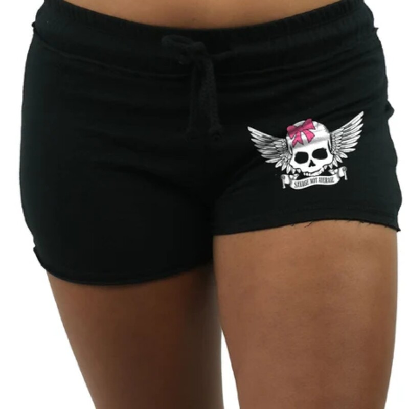 BD Savage Skull Shorts, Black, Size: L