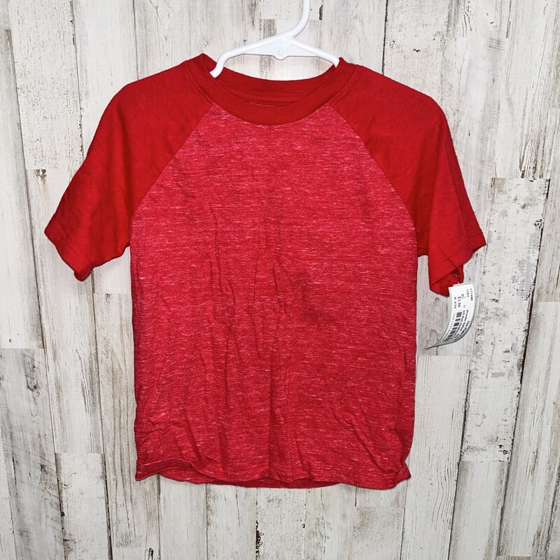 4/5 Red Heathered Tee, Red, Size: Boy 2T-4T