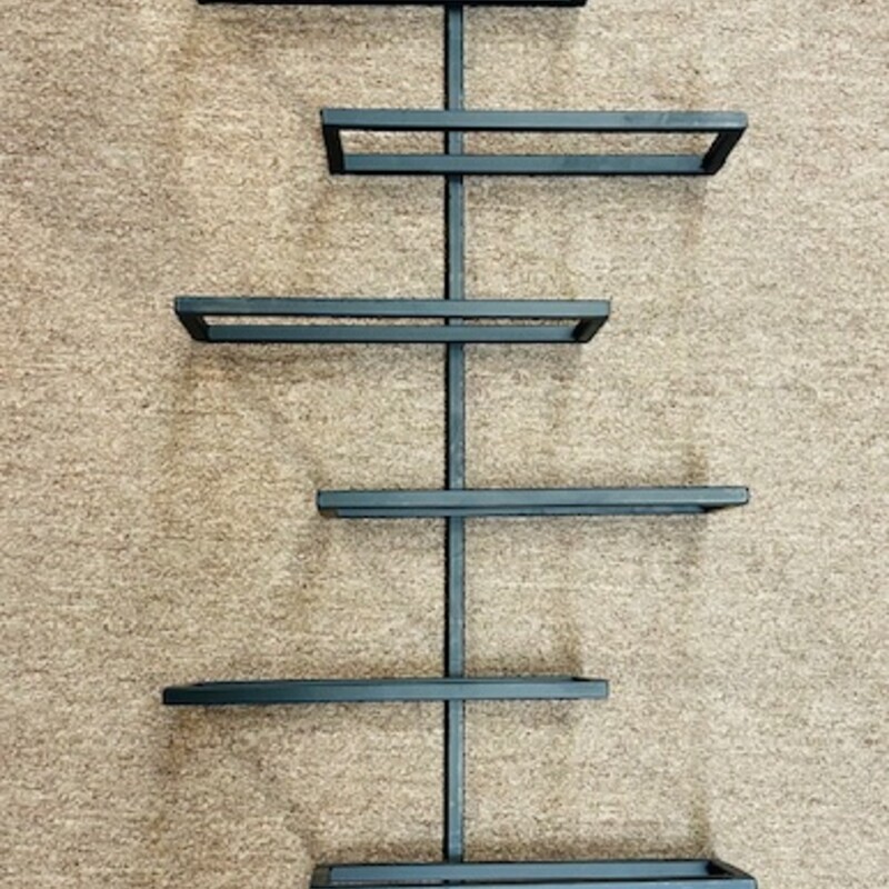 Modern Iron Wine Rack
Black Size: 12 x 28H
3 matching wine racks sold separately