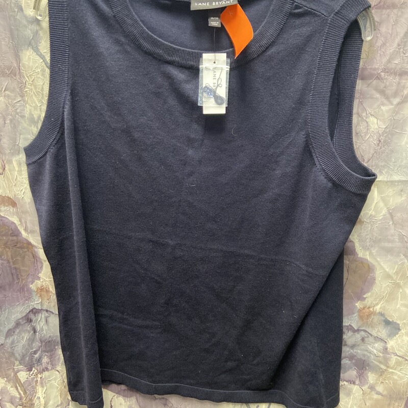 Brand new with tags and retails for $40. Sleeveless knit top in black,