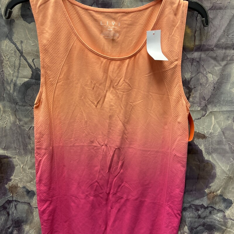 Brand new with tags, orange to pink ombre tank