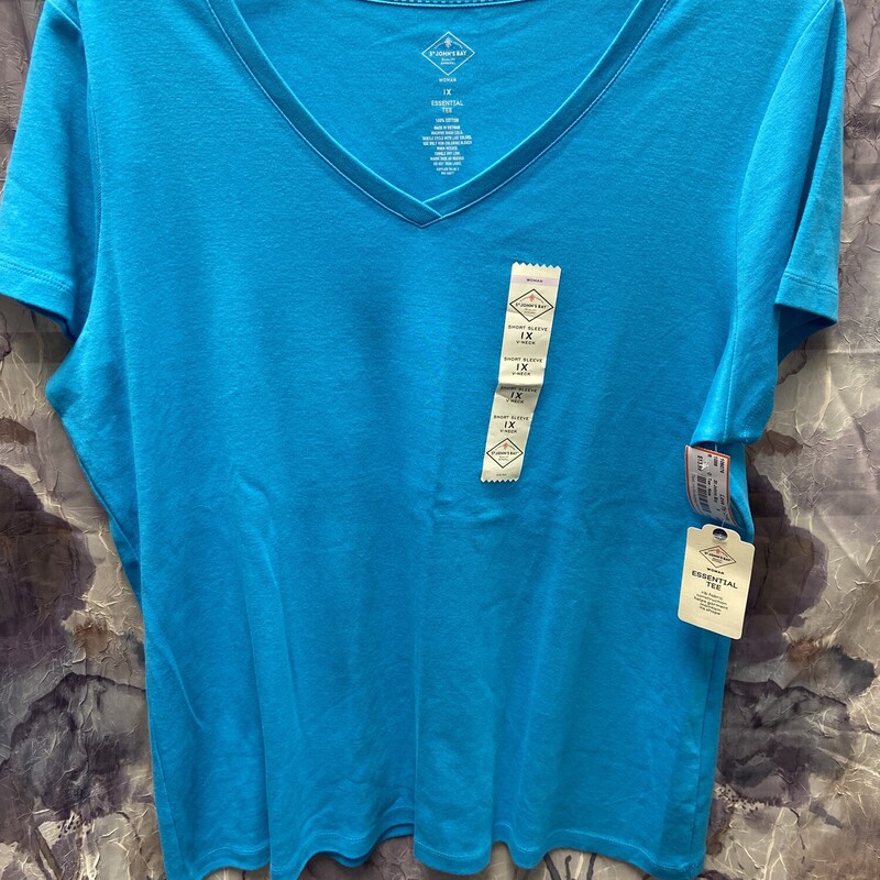 Short sleeve tee in blue that is brand new with tags and retails for $17