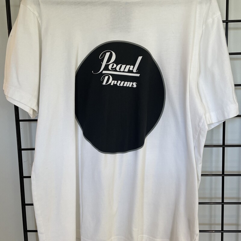 Tee Pearl Drums, White, Size: L