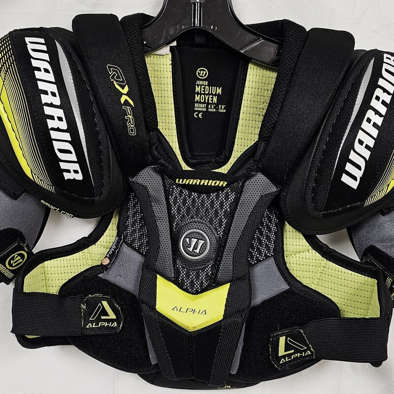 Warrior Alpha QX Pro Hockey Shoulder Pads, Size: Junior M, pre-owned in great shape!
