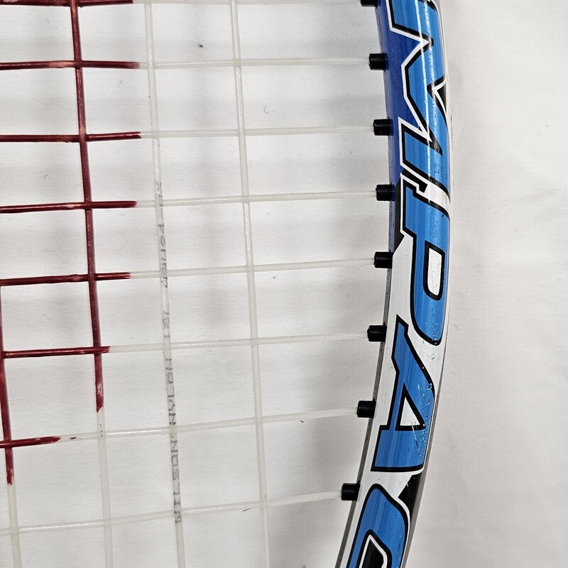 Wilson Impact Tennis Racquet, 4 1/4, Size: 27in., Volcanic Frame, Power Bridge, Titanium, pre-owned in good shape, needs new grip