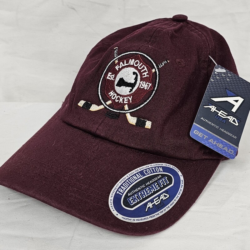 Falmouth Hockey Cap, Maroon, Size: OS, NEW