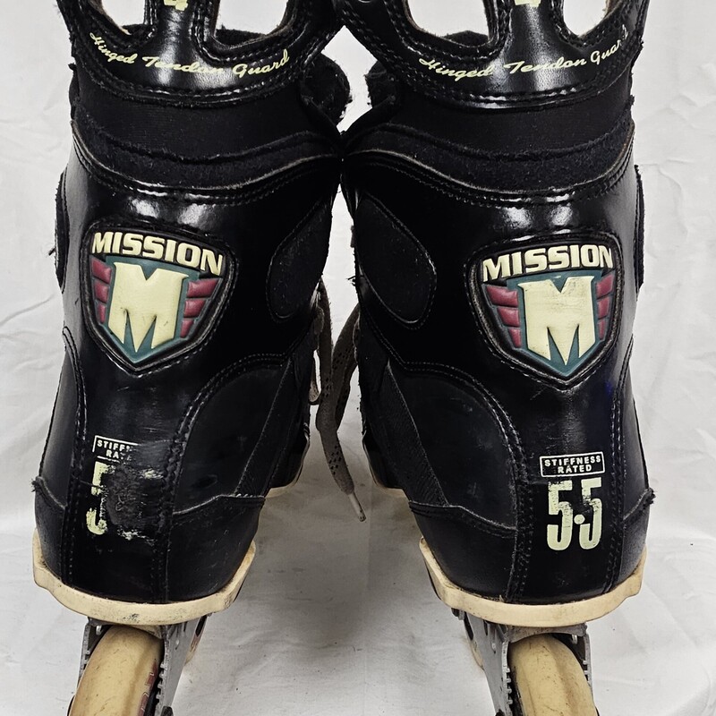 Mission Mod 4 Flow Series Roller Hockey Skates, Size: 12, pre-owned