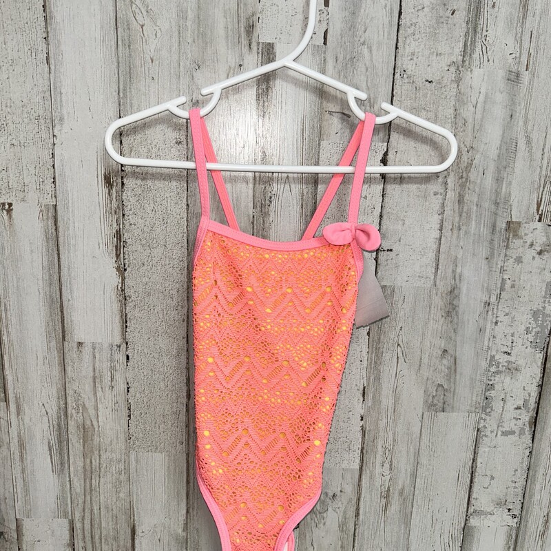 3T Coral Lace Swim, Pink, Size: Girl 3T