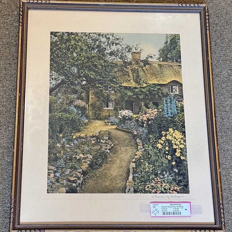 Garden Of Larkspur by Wallace Nutting
21.5 In x 17 In.
