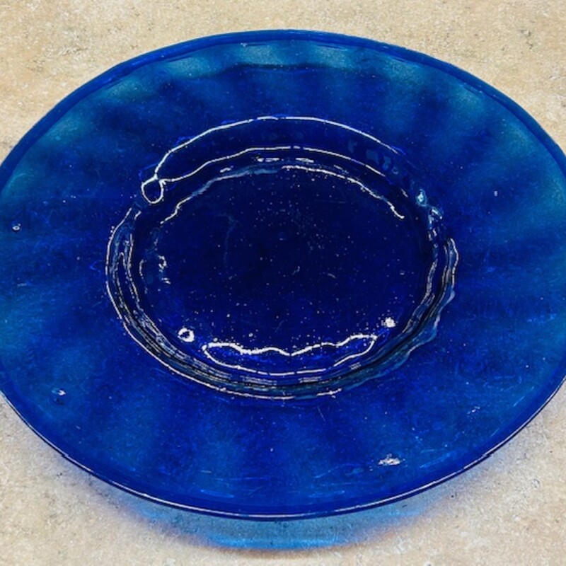 Large Bubble Glass Cobalt Blue Plate
Cobalt Blue
Size: 17 x 17