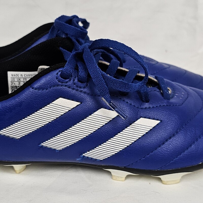 Adidas Blue Soccer Cleats, Size: 2.5, pre-owned