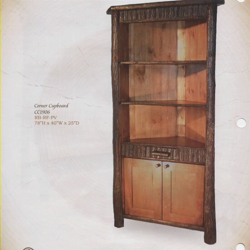 Old Hickory Corner Shelf

Size: 34Wx22Dx78H