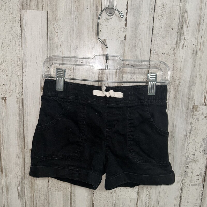 6/6X Black Cuff Shorts