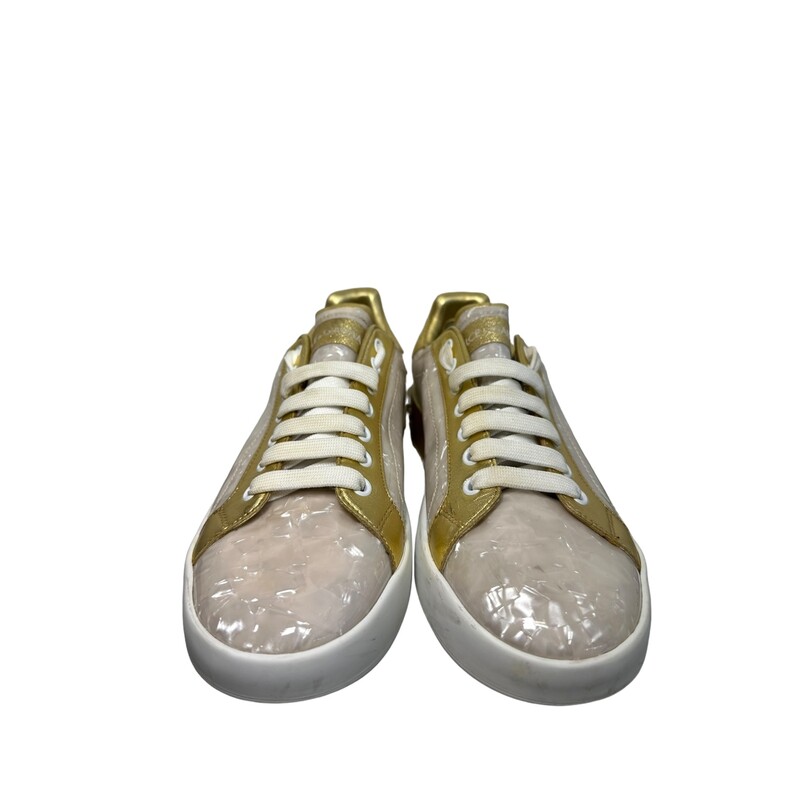 Dolce & Gabbana Madreperla Gold Mother Sneakers
Size39