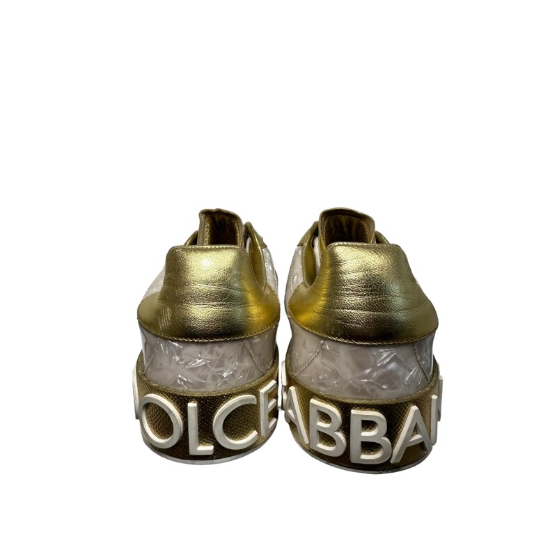 Dolce & Gabbana Madreperla Gold Mother Sneakers<br />
Size39