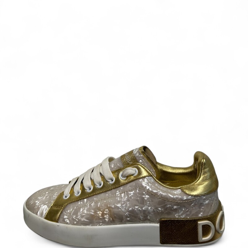 Dolce & Gabbana Madreperla Gold Mother Sneakers
Size39