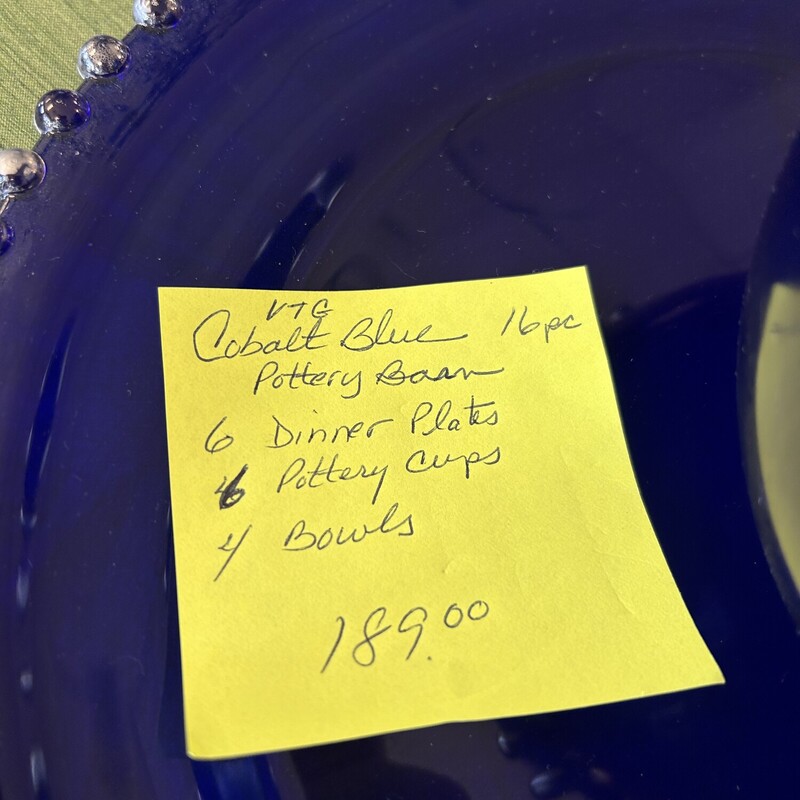 16PC Cobalt Blue