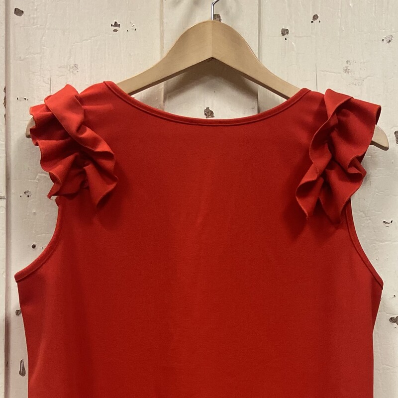 Red Ruffle Slv Top<br />
Red<br />
Size: XL