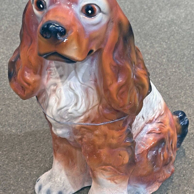 Chalkware Spaniel Bank
12 In Wide x 17 In Tall.