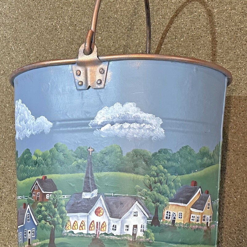 Hand Painted Brass Bucket

Rural Scene
12 x 14.5