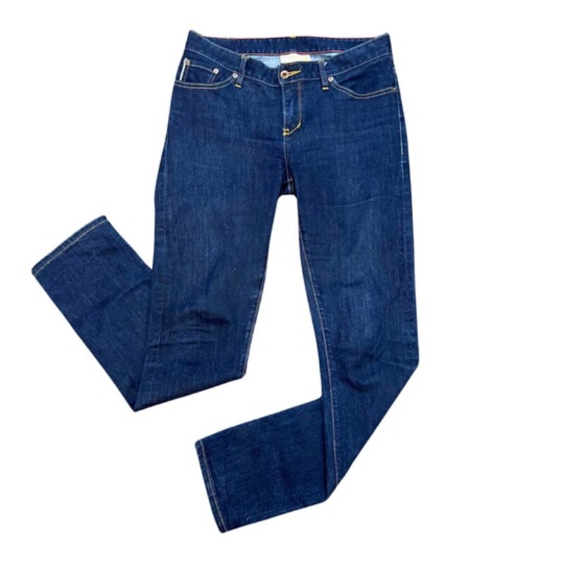 Raleigh Denim Jeans<br />
Signed by the Artisan<br />
Made From White Oak Cone Denim<br />
Handcrafted in North Carolina<br />
by Non-Automated Jeansmiths<br />
Straight Leg<br />
Size: 8