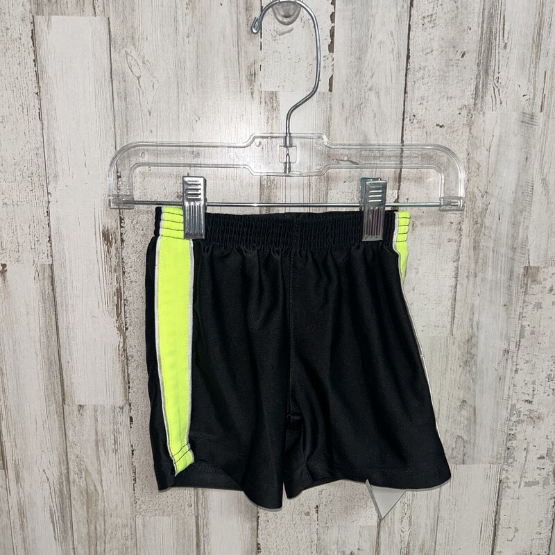 9M Black/Green Shorts, Black, Size: Boy 0-9m