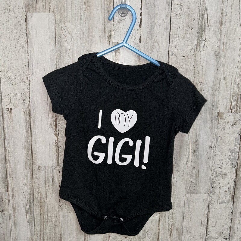3/6M Love My Gigi Onesie, Black, Size: Boy 0-9m